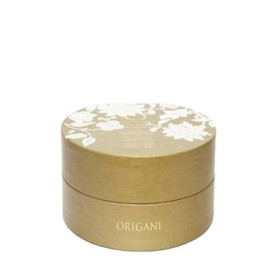 China Custom Recycled Materials Round Cosmetic Package Face Cream Box Paper Jars Luxury Box for sale