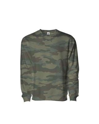 China Winter Anti-Shrink Wholesale Custom Camo Solid Color Logo Crewneck Sweater Men Good Quality Sweatshirt for sale