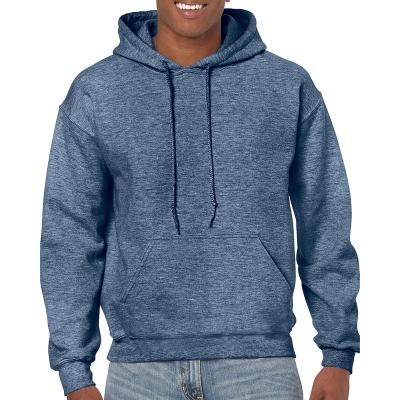 China Factory Anti-Shrink OEM Sheared Cotton Front Big Pocket Solid Drawstring Men's Hoodies Sweatshirts for sale