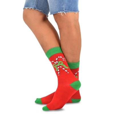 China Christmas Antibacterial Wholesale Holiday Patterns Happy Gift Sock Cotton Calf Low Price Casual Unisex Sports Sock for sale