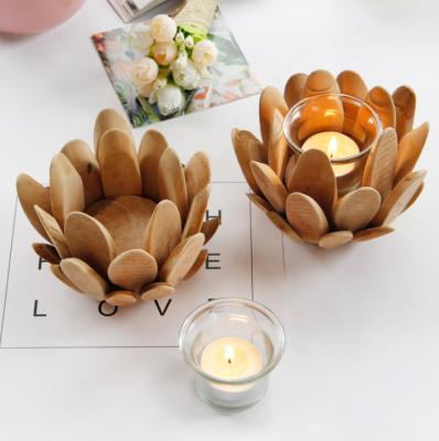 China Simplicity Lanterns And Candle Jars Candle Pillar Christmas Decorativenordicweddingswooden Other Sconce for sale