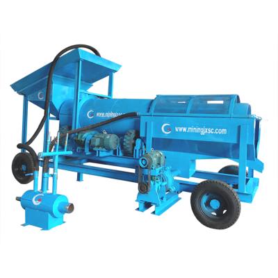 China Portable Alluvial Gold Washing Equipment Small Scale Gold Washing Plant Equipment Trommel For Sale for sale