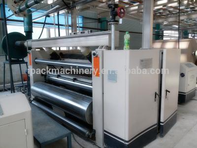 China 1400mm-2200mm hot sale single fingerless type cardboard facer corrugated machines 2 ply for sale