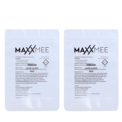 China Product packaging frosted transparent stand-up pouches accessories packaging bags sealing bags thick self-sealing bags for sale