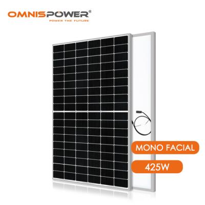 China Mono Solar Set Panel 425W 430W Paneles Solares Solar Cells 550 Watt Power Manufacturer Omnis 182mmx182mm for sale