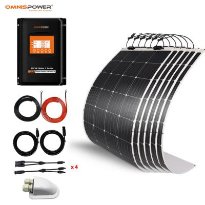 China Other Hot Selling Flexible Solar Kits 600 Watt Marine Kit 40A MPPT Flexible Solar Power Controller Charging Complete Kit 600W Omnis/OEM for sale