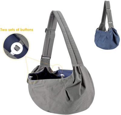 China Breathable Pet Carrier, Hand Free Sling Strap Adjustable Padded Tote Bag Breathable Cotton Shoulder Bag for sale