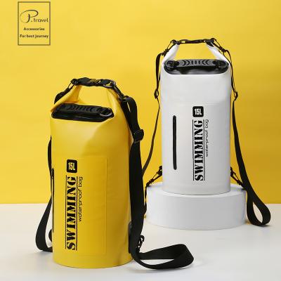 China Durable Outdoor Waterproof Dry Bag Fleece Travel Luggage Backpack Outdoor Sports Waterproof Fleece Bag for sale