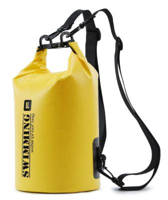 China P.travel Eco-friendly Custom 5L Capacity Outdoor Waterproof Double Shoulders Bag Dry Bag PVC Floating Waterproof Dry Bag for sale