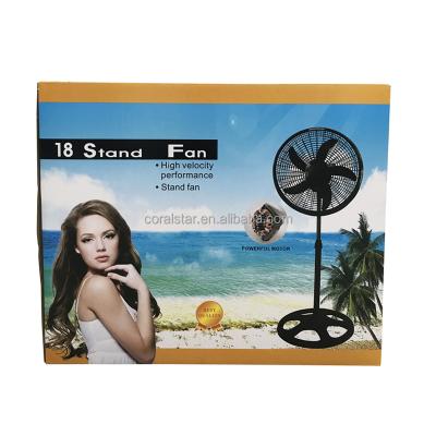 China Hotel 220-230Vol Button Silver Black Switch Heavy Base Electric Stand Fan for sale