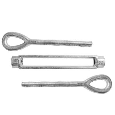 China Slivery Turnbuckles Eye Eye Adjustable Wire Rope Turnbuckle of Stainless Steel 304 316 for sale