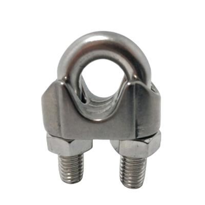 China 304 / 316 Stainless Steel Wire Rope Clip with Electro Galvanized Coating for sale