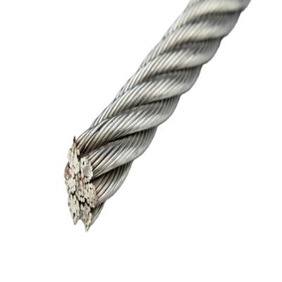 China Polished Finish 7X19 16mm 304 Stainless Steel Wire Rope for Building Mater 3.1-1090kg/100 for sale