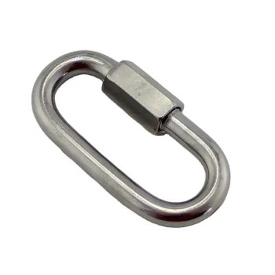 Κίνα 304/316 Ατσάλι από ανοξείδωτο χάλυβα Quick Link Carabiner Hooks γυαλισμένο φινίρισμα για σύνδεση προς πώληση