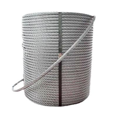 China Polished 4x19 FC Galvanized Steel Wire Rope 4mm 6mm for Construction Applications for sale