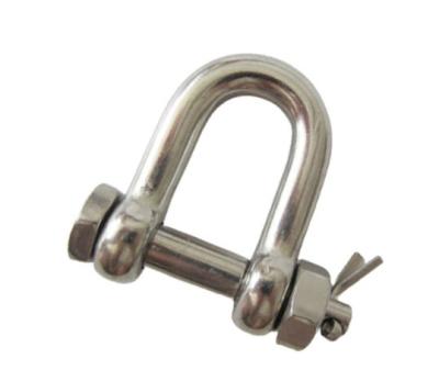 Cina Finitura lucidata OEM 304 316 Acciaio inossidabile Us Bolt Type Chain Shackle D Shackle in vendita