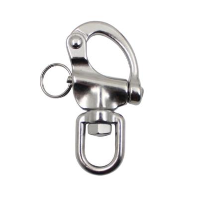 China Marine Grade Stainless Steel Swivel Snap Shackle with Polished Surface and Durability for sale