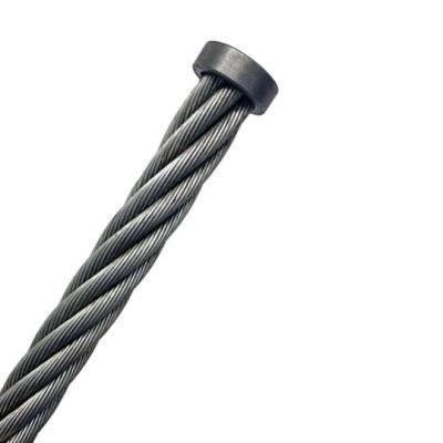 China 38mm Steel Wire Rope for 6X36ws Iwrc/FC Winch Cable Steel Non-Alloy Steel Grade Steel for sale