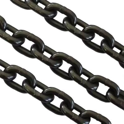 China Blacken G80 Binder Chain with Grab Lifting Hook Parts Sling Binding Chain 20Mn2 for sale