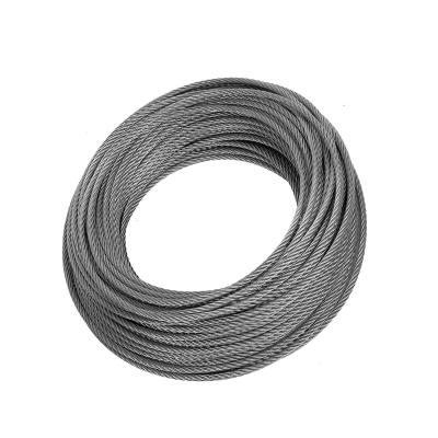 China 1/4 Stainless Steel Cable with 7x19 Construction Strands Core Breaking Tension 600 lb for sale