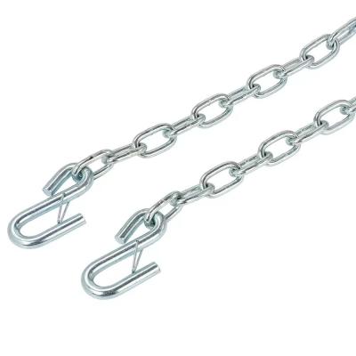 China 48kN Trailer Safety Chain With S Hook 0.25 Inch Diameter Nonstandard for sale