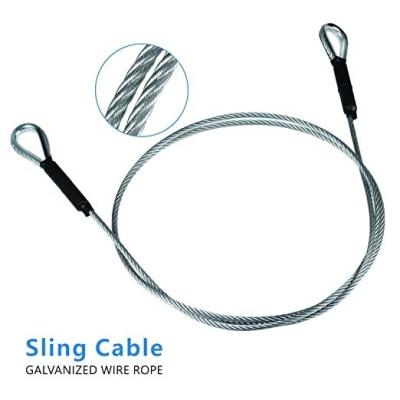 China Steel Grade Stainless Steel Zipper Sling Wire Rope 8/11/14 ' 3/16 for sale