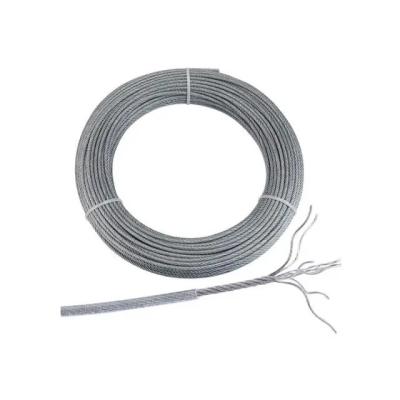 China Bending 5mm 48mm Galvanized Steel Cable 6x36 WS IWRC Steel Core Ground Wire Crane Wire Rope for sale