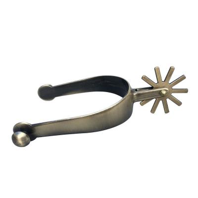 China Alloy Horse Spurs Men Rider Horsemanship Western Stainless Steel Equestrian Equipment for sale