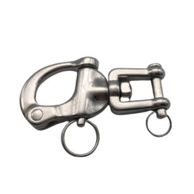 China Other Technology SS304/SS316 Stainless Steel Fixed Swivel Snap Shackle with High Polished for sale