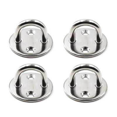 China Galvanized Stainless Steel Round Eye Plate for Door Clasp and Wall Mount Hanging in Marine/Industry for sale