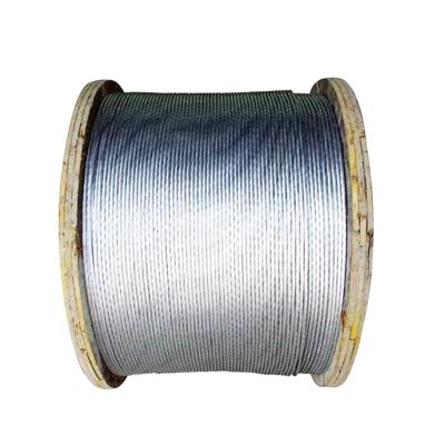 China 1/16'' 3/32'' 1/8'' 5/32'' 1 6 18X7 FC 18X7 IWS 19x7 Construction Steel Wire Rope Type 316 for sale