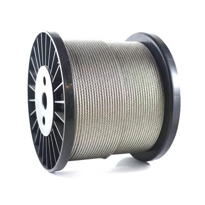 China Protecting Mesh Stainless Steel 6x7 6x19 6X15 7FC Electro Galvanized Steel Wire Rope Cable for sale