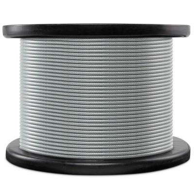 China 7x7 Wire Rope Galvanized steel wire rope 3/32 PVC Coated to 3/16 for Crane and Lifting for sale