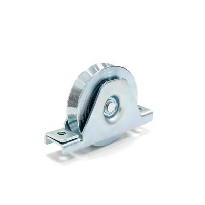 China Sliding Gate Wheel Galvanized Groove Gate Wheels With Bracket for sale