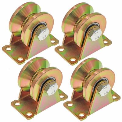 China Schwere Schwingung Schiebetor Hardware Räder Schiebetor Spuren Räder Hardware Kit Barriere Aluminium-Rollentor zu verkaufen