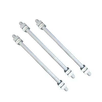 China 5/8*14 Inch Double Head Bolt Hot Dip Galvanized Double End Rods Threaded Fasteners for sale