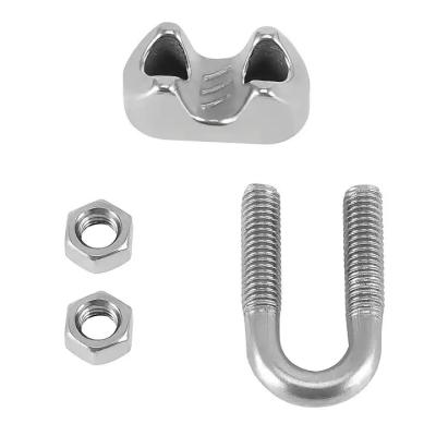 China Stainless Steel Drop Forged Italian Type Wire Rope Clips Hardware for sale