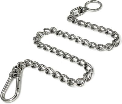 China Dog Chain Leash 304 Stainless Steel Dog Short Lead Metal Heavy Duty Chain for sale