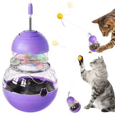 China Acessórios para gatos Teaser Stick Toy Pet Feeder Toy Interactive Cat Toy à venda