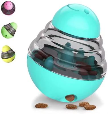 China Tumbler Pet Toy Dog Leaky Food Toy Interactive Dog Cat Food Treat Dispensing Toys Slow Feeder Treat Ball for sale