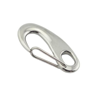 China Egg Shape Hook Stainless Steel Spring Snap Hook for Boat Accessories Rigging Hardware for sale