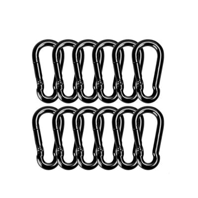 China OEM Acceptance Black Oxide Finish Carbon Steel Snap Hook Carabiner for B2B Requirements for sale