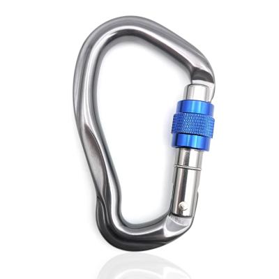 China Customize Logo Climbing Aluminum Alloy Snap Hook Heavy Duty Aluminum Carabiner for sale