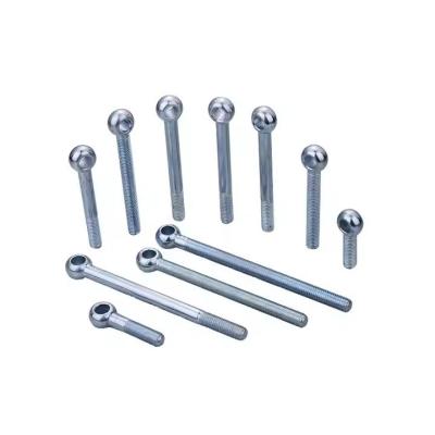 China ZINC Galvanized Carbon Steel DIN 444 Eye Bolts Precision Forged Eye Screw Swing Bolt Mechanical Fastener for sale