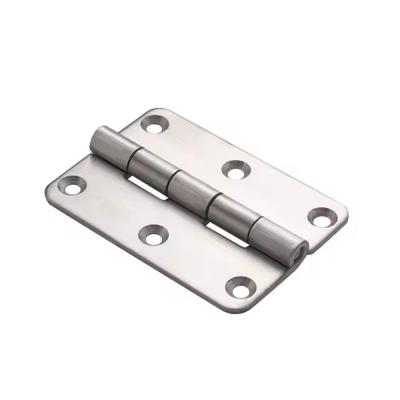 China Silver Stainless Steel Closet Door Folding Butt Hinges for Home Furniture Hardware for sale