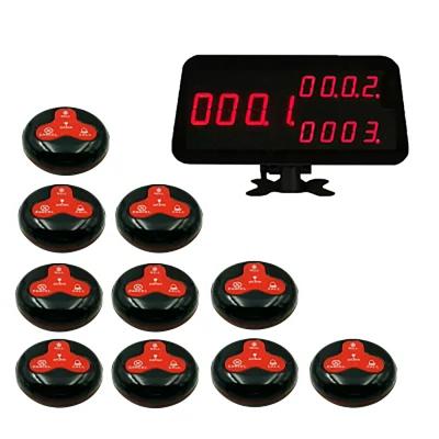 China Cafeteria ABS Plastic Draadloos Kellner Call Buzzer voor Bill Service Calling System Te koop