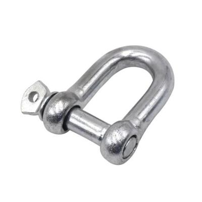 China Stainless Steel 304/316 European Type Screw Pin D Shackle For Industrial Applications for sale