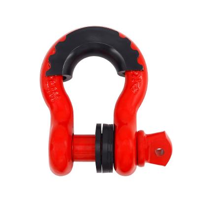 China Roestvrij staal Offroad Rescue High Strength Bolt Type Bow Shackle Met Schroef Pin Te koop