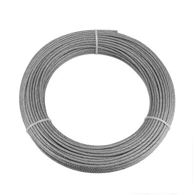 China 7X19 304 Stainless Steel Wire Rope for Building Materials Steel Grade Other 1/4