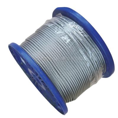 China 45 /60 /70 High Carbon Steel Galvanized Aircraft Wire Rope 1/8